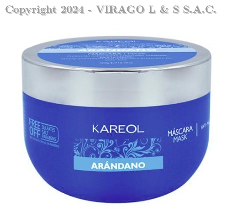 KAREOL MASCARA CABELLO ARANDANO AZUL 300 GR