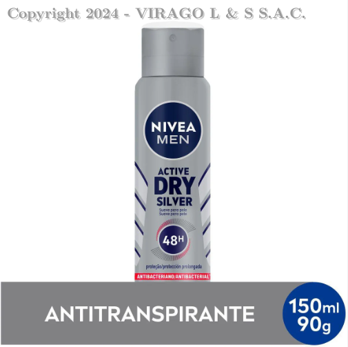 NIVEA DEO SPRAY MEN SPRAY ACTIVE DRY 150ML