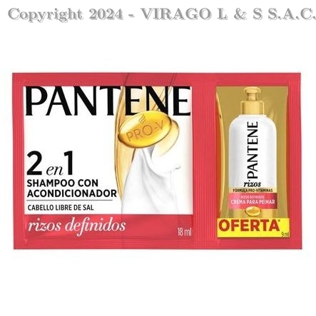 TIRA PANTENE RIZOS 2-1 27 ML X12