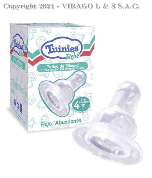 (PACK X 3 UN) TETINA ANAT SIL#4 F/ABUND