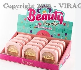 (PACK X3) POLVO COMPACTO + ESPEJO Y RUBOR(FLOWER SECRET)