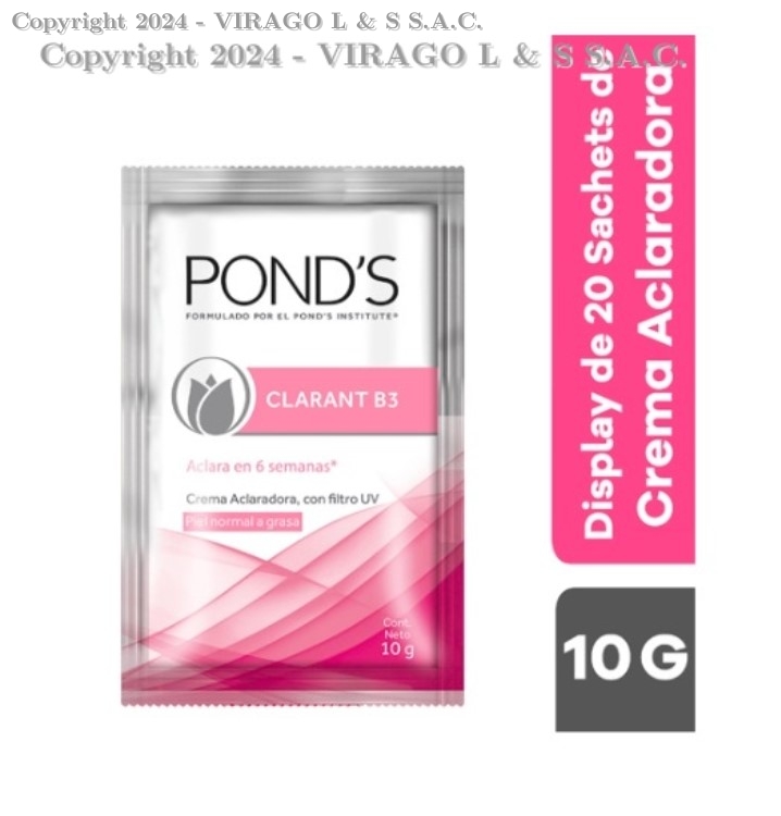  CREMA PONDS CREMA CLARANT PIEL SECA 15FPS 20*10GR CAJA