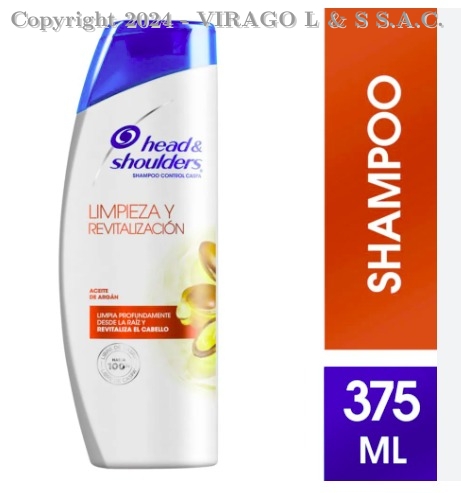 SHAMPOO H&S SH. ARGAN 375 ML