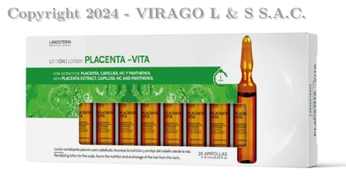 AMPOLLAS PLACENTA VITA LANOSTERIN - PACK X12
