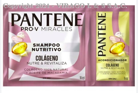 TIRA SHAMPOO PANTENE COLAGENO DUAL 27ML X 12