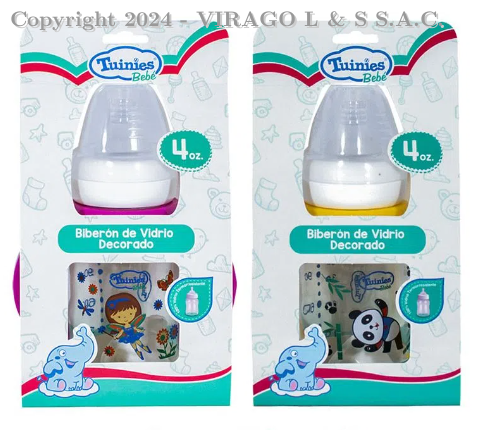 BIBERON VIDRIO TUINIES 4OZ