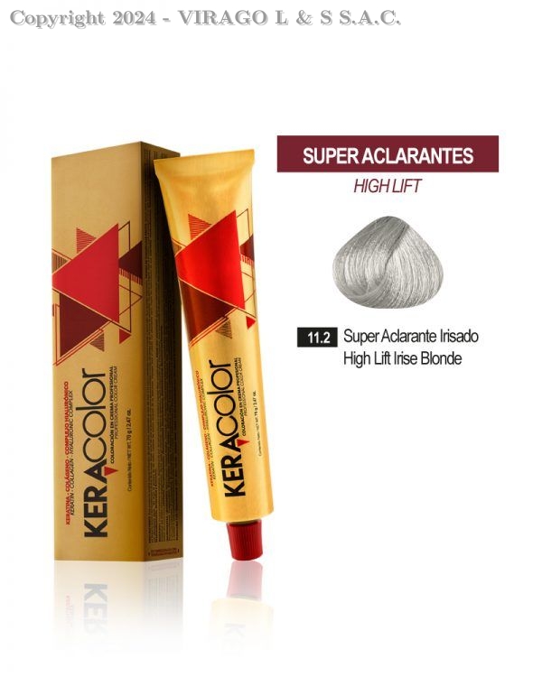  KERACOLOR-TINTE 11.2 SUPER ACLARANTE IRISADO X70GR