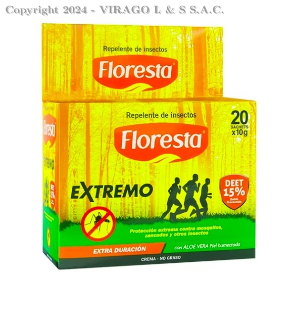 REPELENTE FLORESTA EXTREMO  SACHET  20 X 10GR