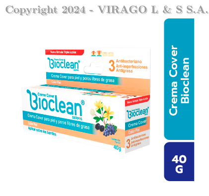 BIOCLEAN CREMA COVER PIEL X40GR