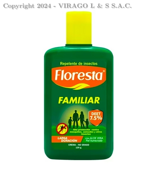 REPELENTE FLORESTA FAMILIAR CREMA 7.5?ET 120 G