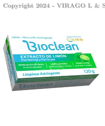 JAB&MASCARA BIOCLEAN LIMON ACTIVADO 120 GR