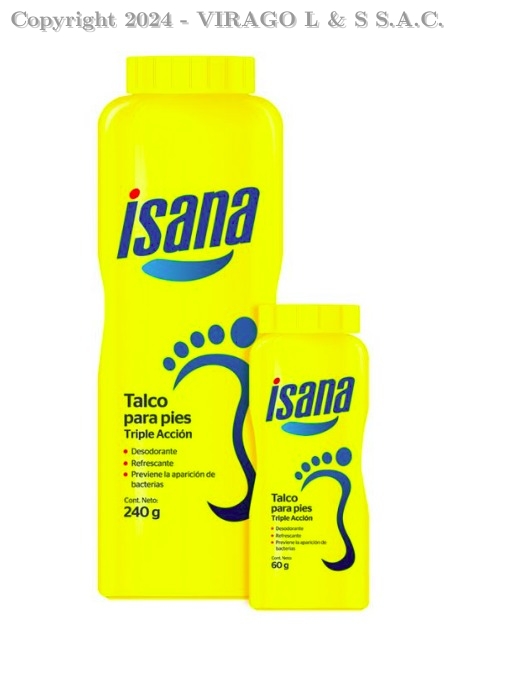 TALCO ISANA 240GR+ 60GR