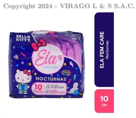 TOALLA ELA  NOCTURNA T/ALGODON X10 UND
