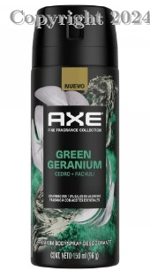 AXE AER GREEN GERANIUM  72H X 150ML