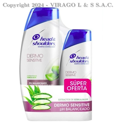 SHAMPOO H&S DERMO SENSITIVE 375 + 180ML