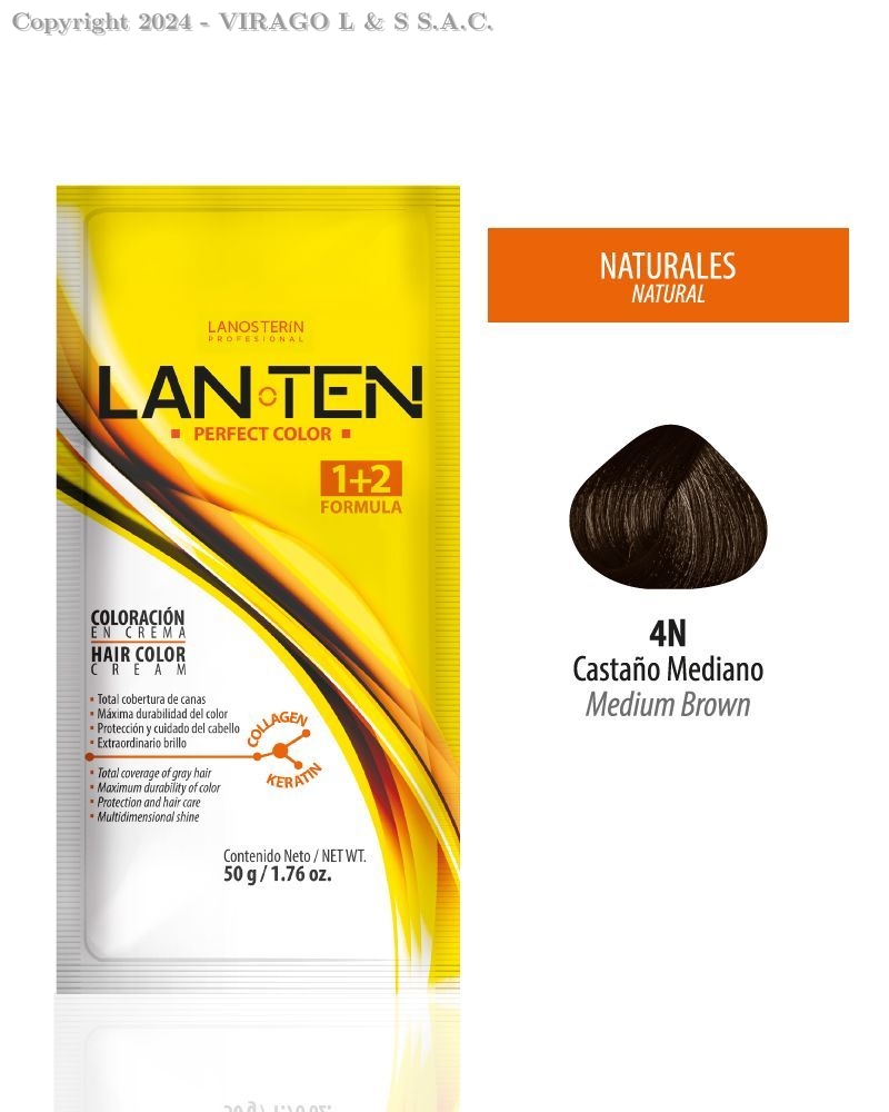 TINTE LANTEN 4N CASTAÑO MEDIANO