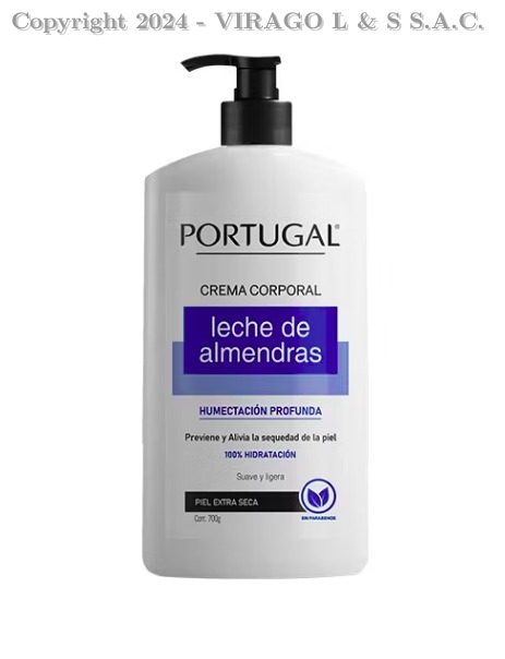 CREMA CORPORAL LECHE DE ALMENDRAS 700GR PORTUGAL