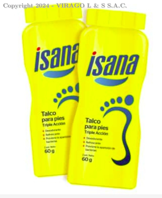 TALCO ISANA 60GR + 60GR