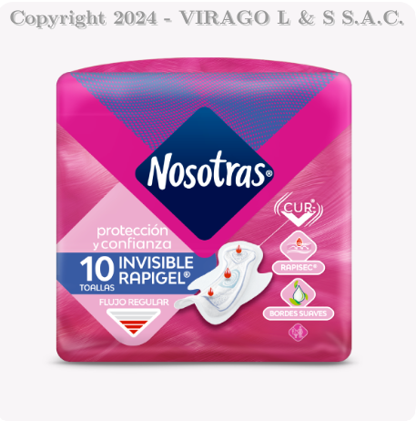 NOSOTRAS INVISIBLE RAPIGEL X 10UN