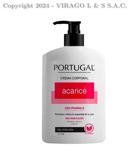 CREMA CORPORAL ACARICE 450GR PORTUGAL