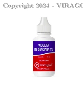 X 6 VIOLETA GENCIANA 30 ML GOT PORTUGAL 