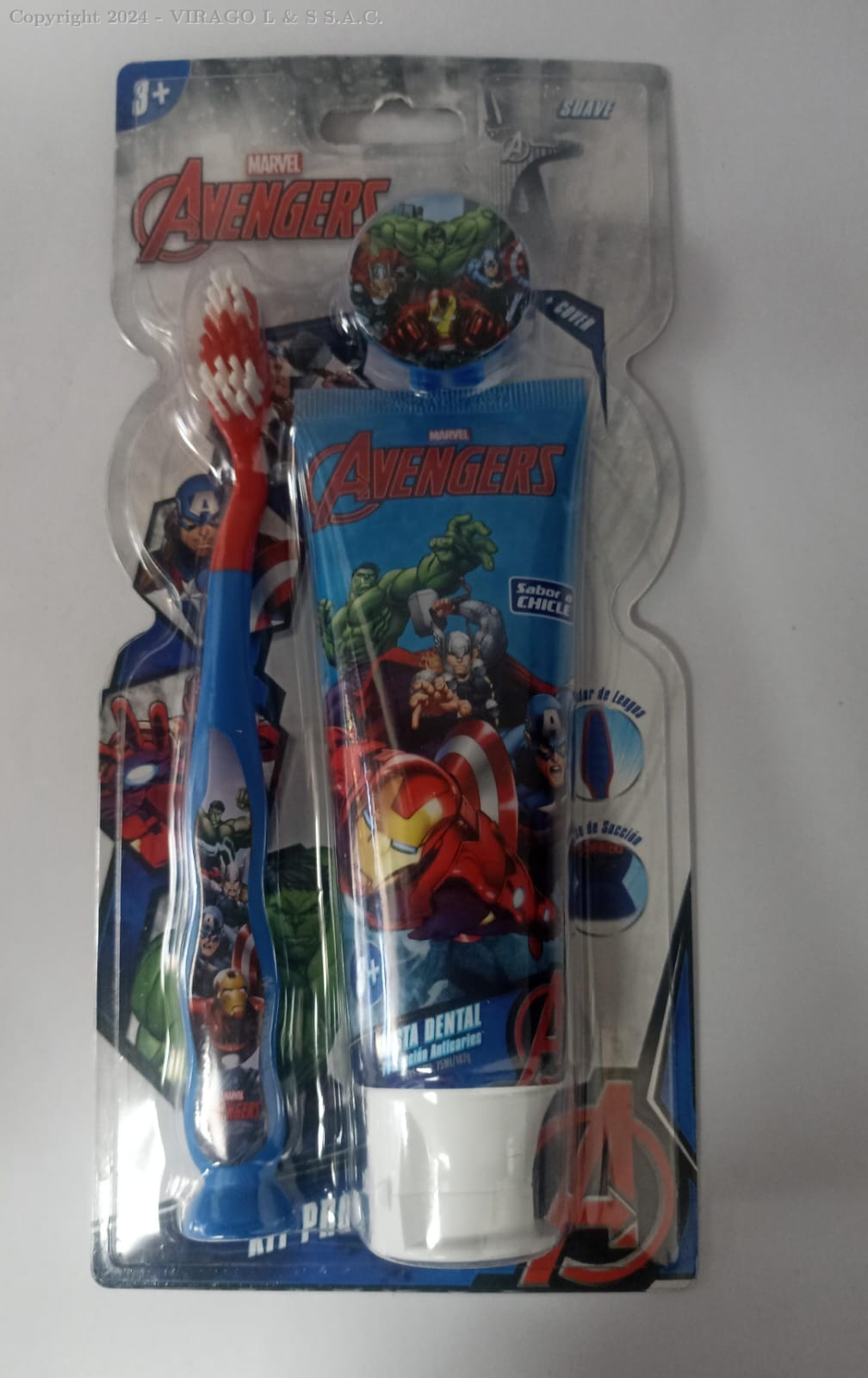 SET CEPILLO+PASTA AVENGERS 75GR